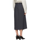 Lemaire Grey Ruffle Skirt