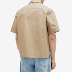 MM6 Maison Margiela Men's 6 Pocket Short Sleeve Shirt in Sand Beige