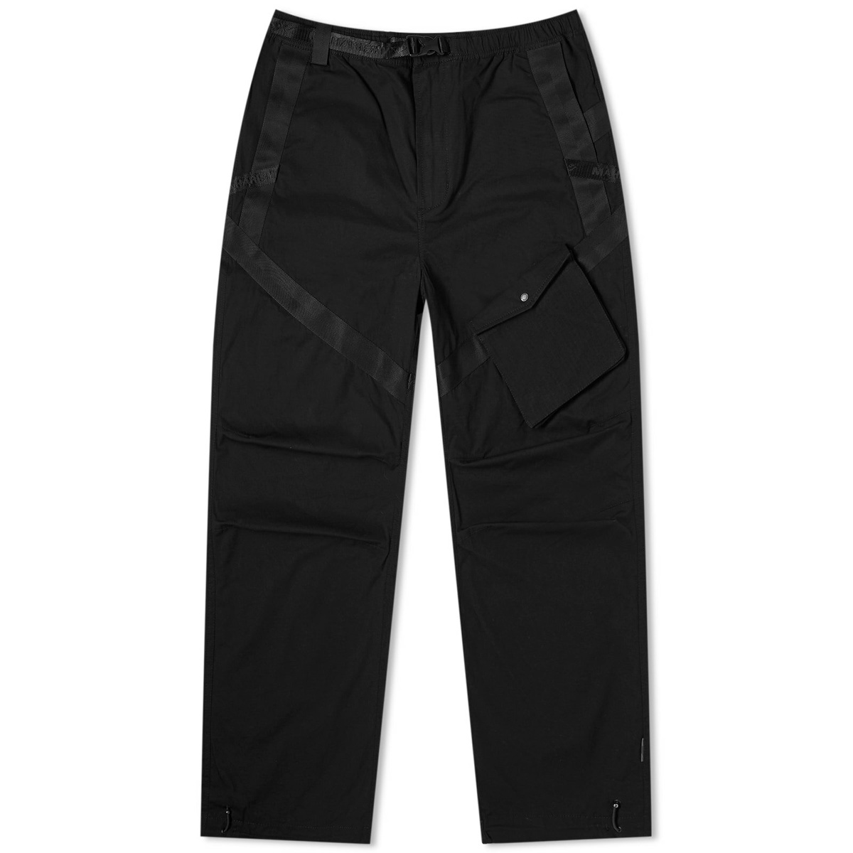 Maharishi Men's Cordura NYCO Loose Track Pant in Black Maharishi