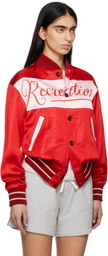 Bode Red & Pink Postcard Rally Jacket