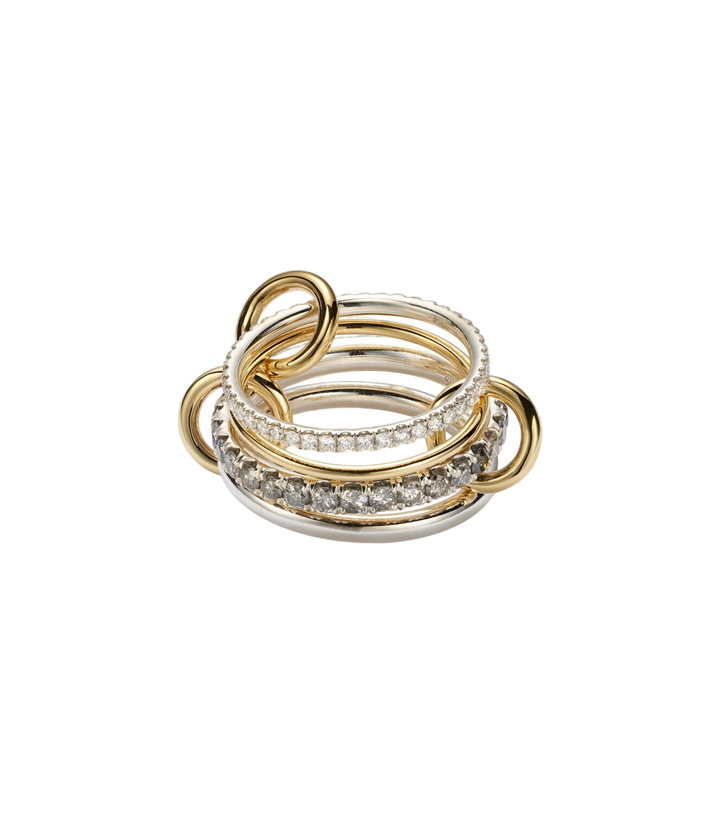 Photo: Spinelli Kilcollin Arla 18kt gold and sterling silver ring with diamonds