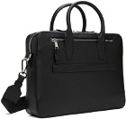 BOSS Black Grained Leather Document Briefcase