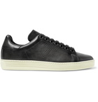 TOM FORD - Warwick Perforated Leather Sneakers - Dark gray