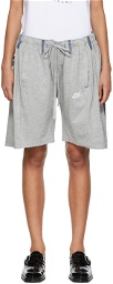 Bless Grey & Blue Overjogging Shorts