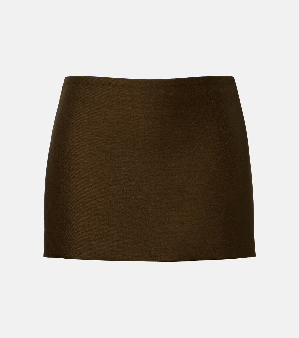 Khaite Jett wool and silk cady miniskirt