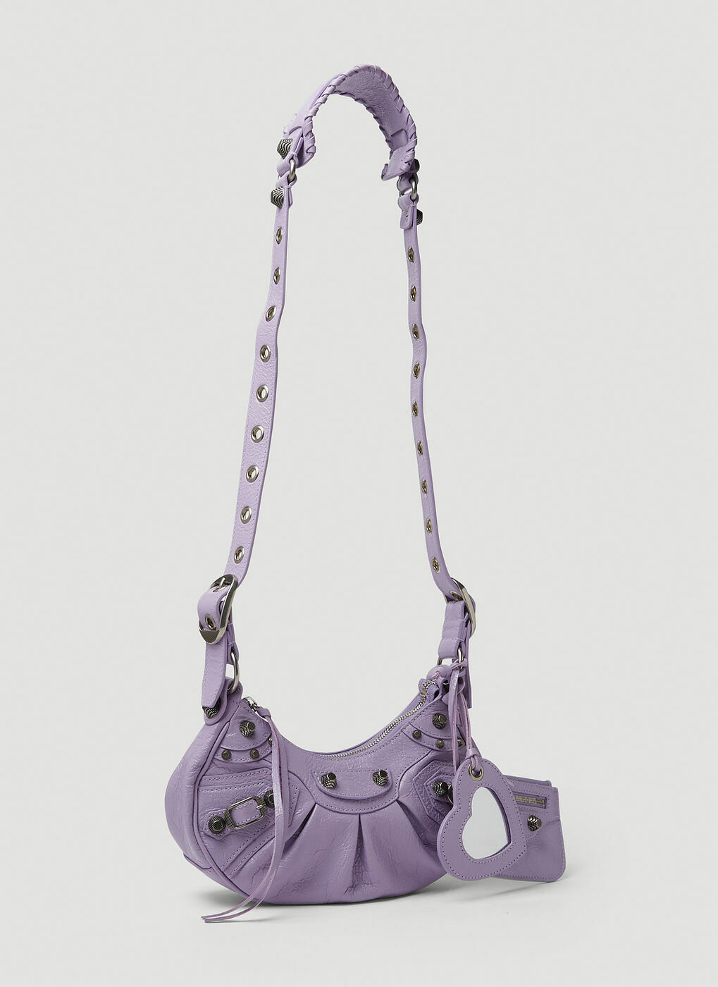 Le Cagole XS Shoulder Bag in Lilac Balenciaga