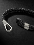 John Hardy - Braided Leather and Sterling Silver Bracelet - Black