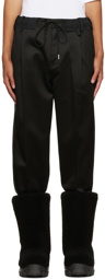 sacai Black Cotton Trousers