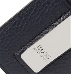 Hugo Boss - Full-Grain Leather Cardholder - Navy