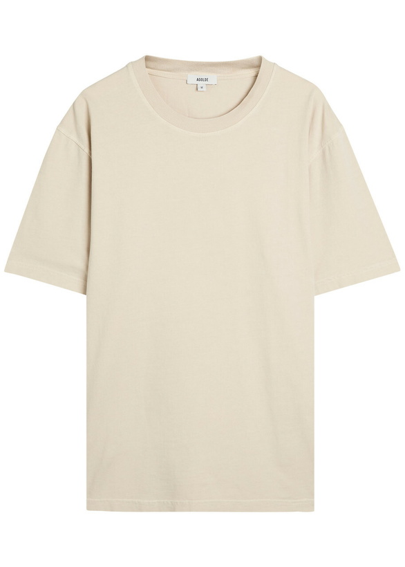 Photo: Agolde Asha Cotton T-shirt Beige