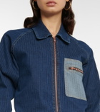See By Chloé Striped denim jumpsuit