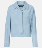 Tom Ford Cropped suede blouson jacket