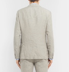 Hugo Boss - Beige Hanry Slim-Fit Unstructured Linen Suit Jacket - Beige