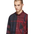 Burberry Red and Blue Thornaby Check Shirt