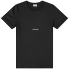 Saint Laurent Men's Archive Logo T-Shirt in Black