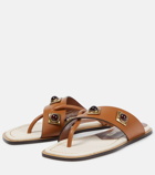 Etro - Crown Me embellished leather sandals