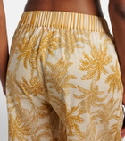 Eres Itinerant printed cotton wide-leg pants