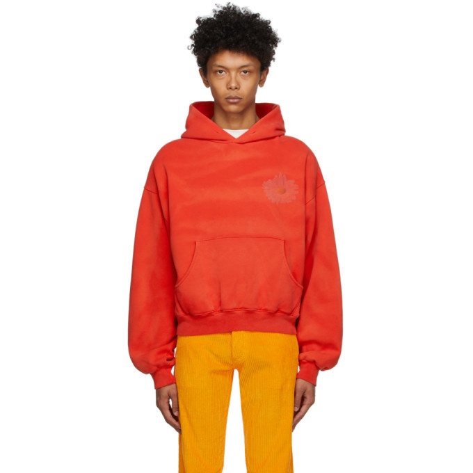 Photo: ERL SSENSE Exclusive Red Daisy Hoodie