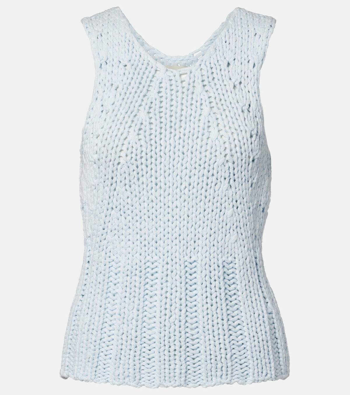 Khaite Cassie knitted cotton top