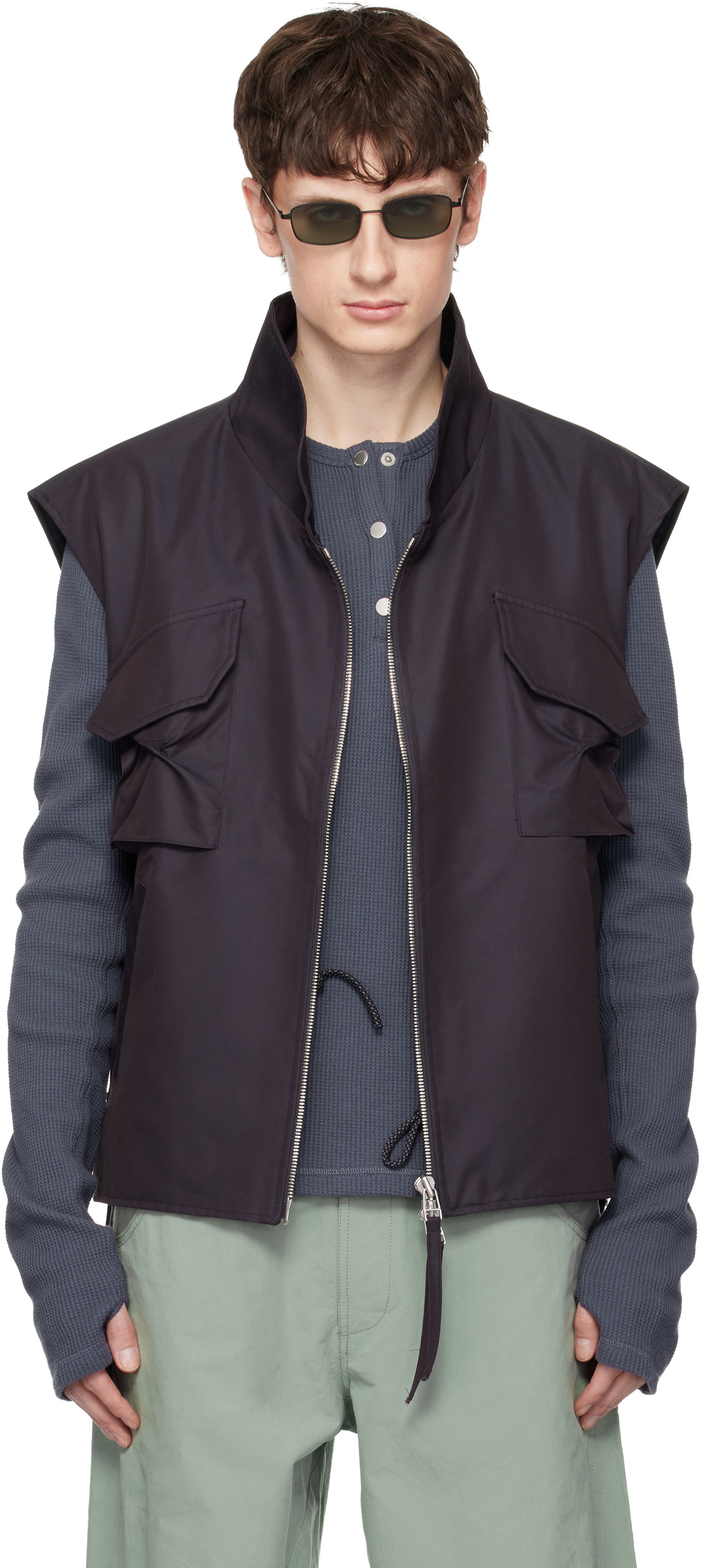 FFFPOSTALSERVICE Purple Darted Kalf Vest