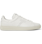 TOM FORD - Warwick Perforated Full-Grain Leather Sneakers - Neutrals