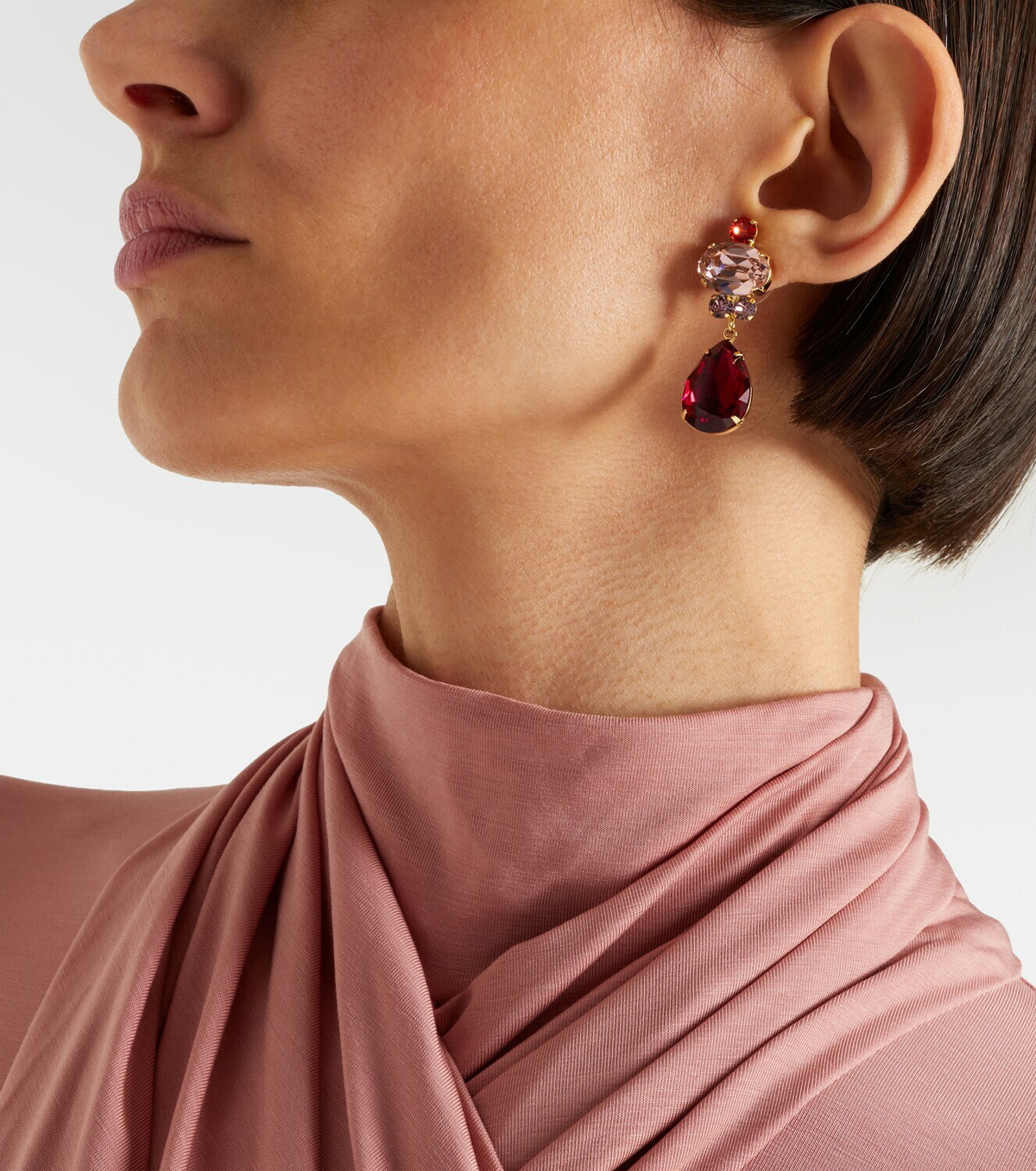 Jennifer Behr Catherine gold-plated drop earrings