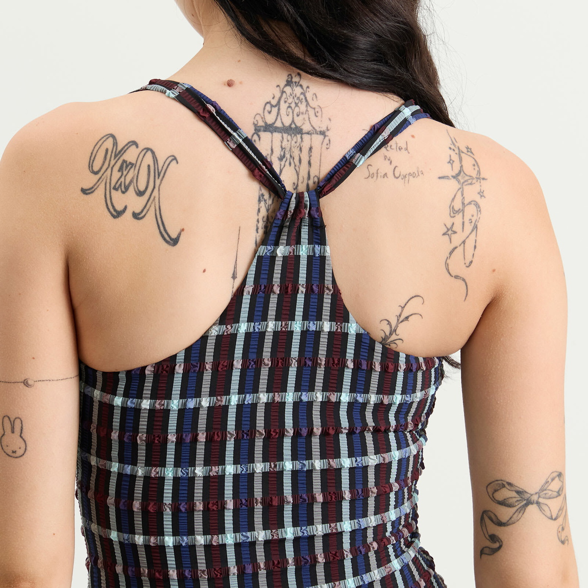 Peachy Den Women's Cindy Racer Back Top in Liquorice