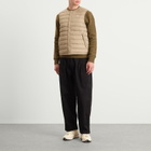 Danton Men's Inner Down Crewneck Vest in Sand Beige