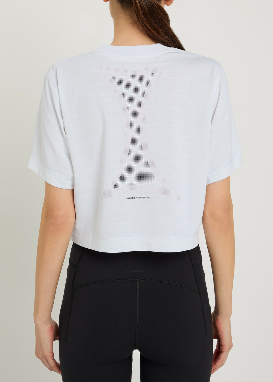 ON Train-t Crop Logo Jersey T-shirt White
