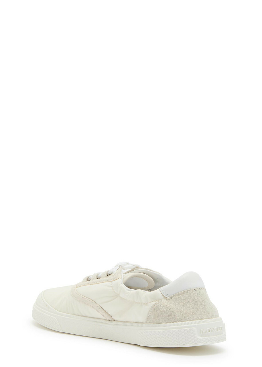 Moncler Vera Leisure Nylon Sneakers Beige