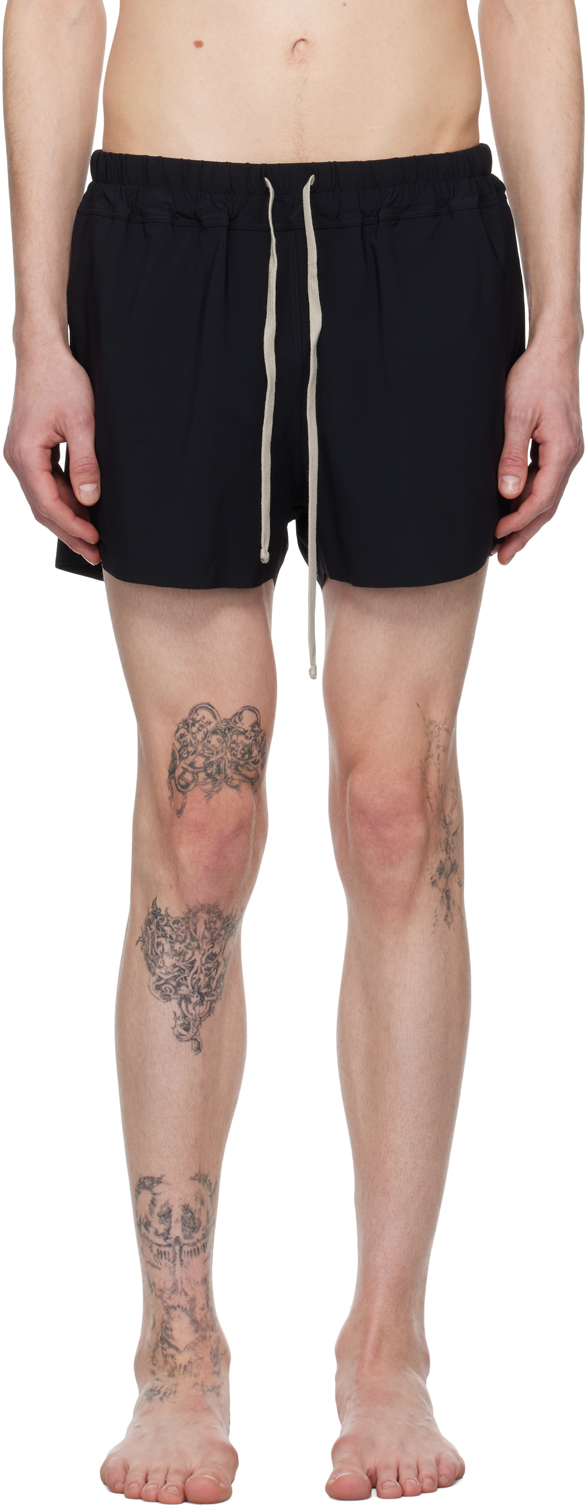 Rick Owens Black Hollywood Boxer Swim Shorts Rick Owens