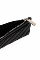 OFF-WHITE leather diag card holder Black