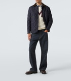 Moncler Embroidered cotton-blend sweater