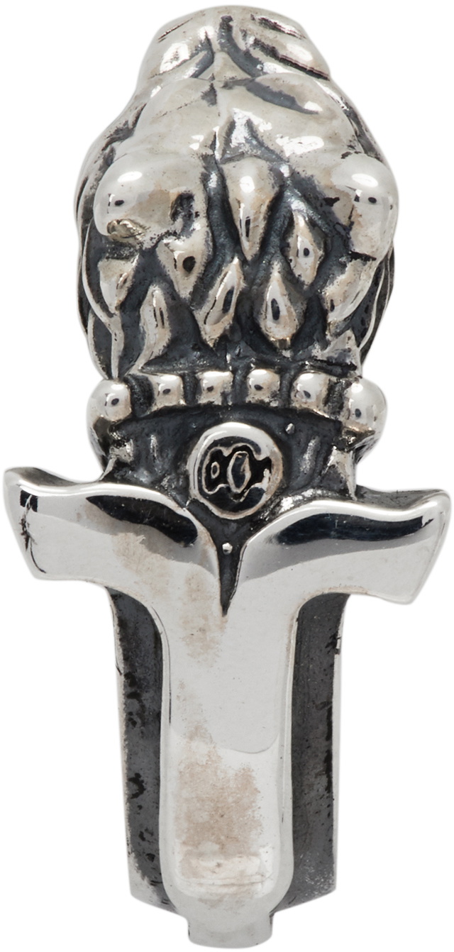 Yohji Yamamoto Silver Wolf Dagger Single Earring Yohji Yamamoto