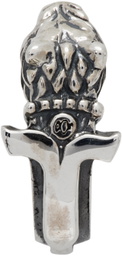 YOHJI YAMAMOTO Silver Wolf Dagger Single Earring