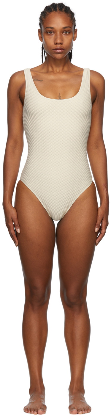 ANINE BING Off White Jace One Piece Swimsuit ANINE BING