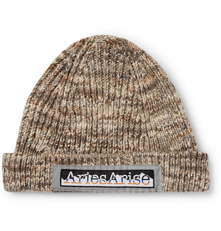 Photo: Aries - Space-Dyed Knitted Beanie - Neutrals