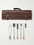 Lorenzi Milano - BBQ Set With Full-Grain Leather Case