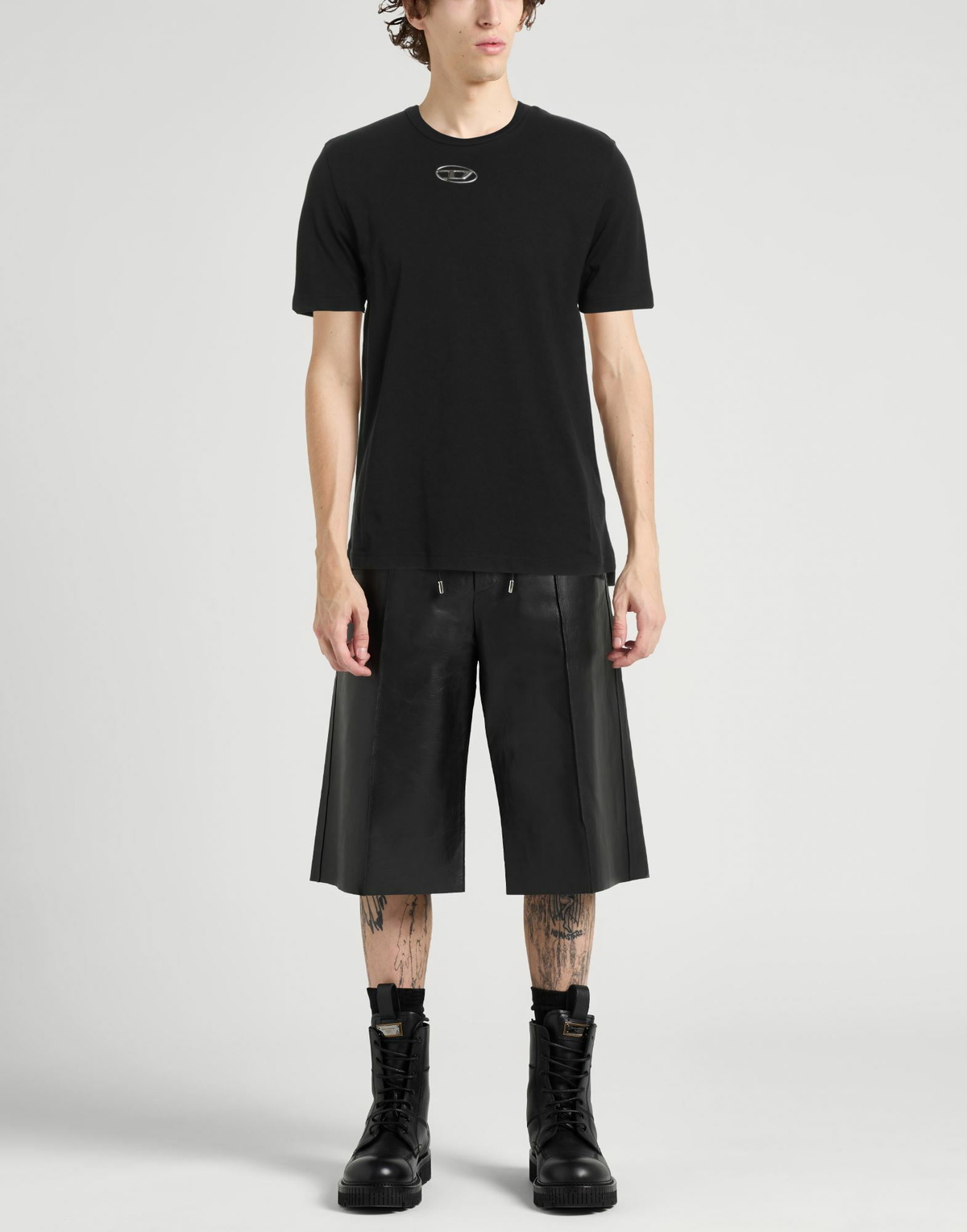 Diesel Mens T-shirt in Black