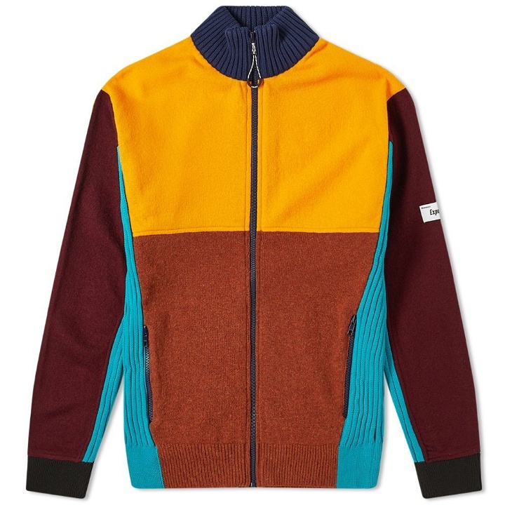 Photo: Kenzo Felted Colourblock Zip Knit Track Top
