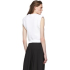 Tibi White Tube Yarn Sleeveless Sweater