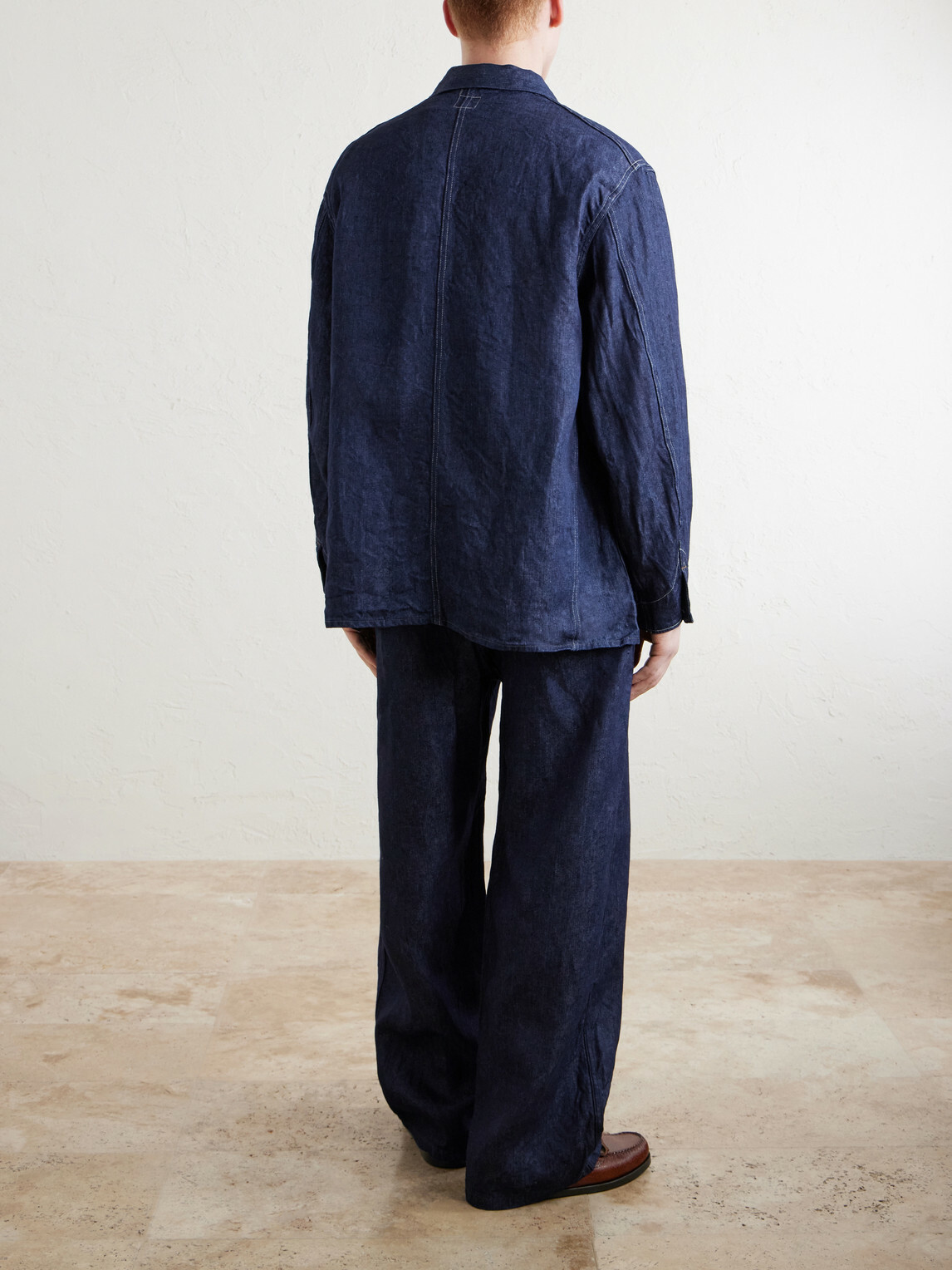 OrSlow - Linen Denim Jacket - Blue