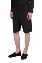 120% Lino Shorts In Black Linen