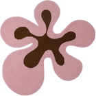 Rashelle SSENSE Exclusive Pink & Brown Groovy Flubber Rug