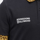 Fred Perry Men's x Noon Goons Leopard Print Polo Shirt in Black