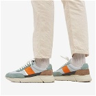 Axel Arigato Men's Genesis Vintage Runner Sneakers in Dusty Mint/Orange