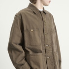 Unlikely Dry Goods Men's Chore Jacket in Brown Wash