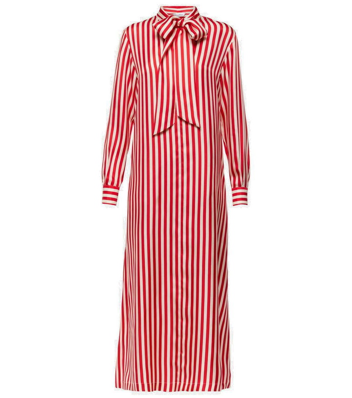 Photo: Max Mara Faesite striped silk twill maxi dress