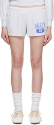 SKIMS Gray Lightweight Fleece Shorts