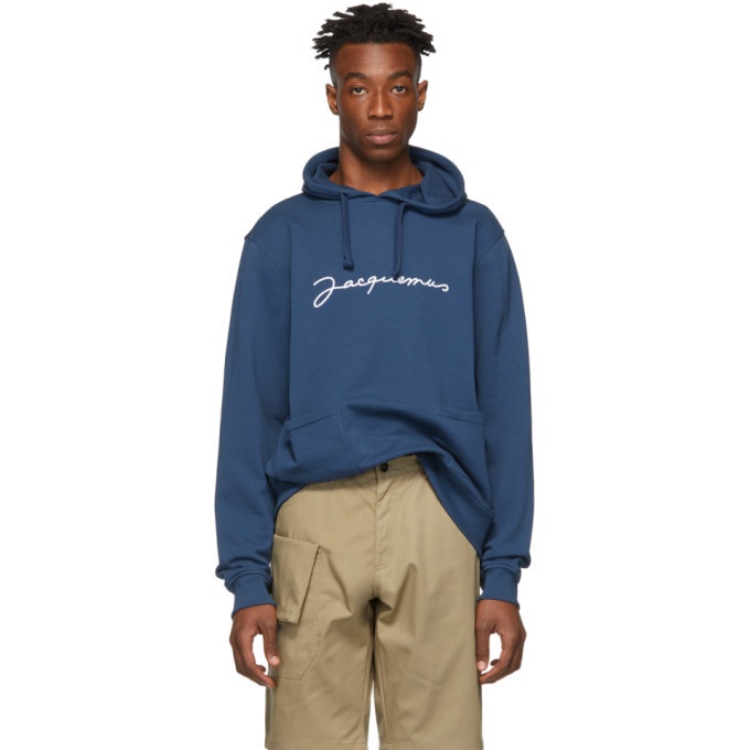 Photo: Jacquemus Navy Le Sweat Brode Hoodie